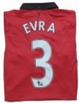 Manchester United Football Shirt Match Worn and Signed by Patrice Evra
