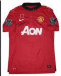 Jonny Evans Match Worn Manchester United Shirt Signed