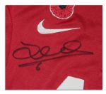 Jonny Evans Match Worn Manchester United Shirt Signed