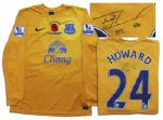 Tim Howard Match Worn Everton Football Shirt Signed