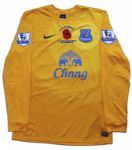 Tim Howard Match Worn Everton Football Shirt Signed