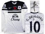 Gerard Deulofeu Match Worn Everton Football Shirt Signed