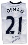 Leon Osman Match Worn Everton Football Shirt Signed