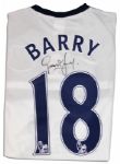 Gareth Barry Match Worn Everton Football Shirt Signed