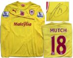 Jordon Mutch Match Worn Cardiff City Football Shirt Signed
