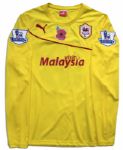 Jordon Mutch Match Worn Cardiff City Football Shirt Signed
