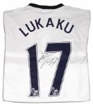 Romelu Lukaku Match Worn Everton Football Shirt Signed