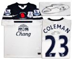 Seamus Coleman Match Worn Everton Football Shirt Signed