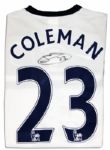 Seamus Coleman Match Worn Everton Football Shirt Signed