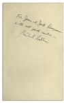 Apollo 11 Astronaut Michael Collins Signed Memoir, ''Carrying the Fire'' -- Nice, Clean Copy With Bold Signature