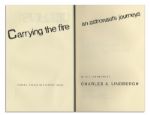 Apollo 11 Astronaut Michael Collins Signed Memoir, ''Carrying the Fire'' -- Nice, Clean Copy With Bold Signature