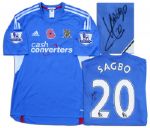 Yannick Sagbo Match Worn Hull City Football Shirt Signed