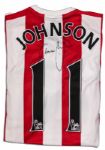 Adam Johnson Match Worn Sunderland Football Shirt Signed