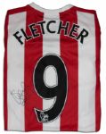 Steven Fletcher Match Worn Sunderland Football Shirt Signed