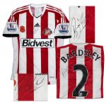 Phil Bardsley Match Worn Sunderland Football Shirt Signed