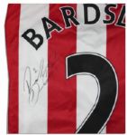 Phil Bardsley Match Worn Sunderland Football Shirt Signed