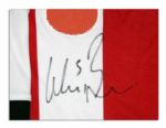 Wes Brown Match Worn Sunderland Football Shirt Signed