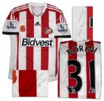 Fabio Borini Match Worn Sunderland Football Shirt Signed