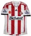 Fabio Borini Match Worn Sunderland Football Shirt Signed