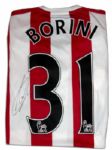 Fabio Borini Match Worn Sunderland Football Shirt Signed
