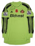 Vito Mannone Match Worn Sunderland Football Shirt Signed