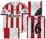 John OShea Match Worn Sunderland Football Shirt Signed