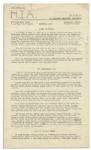 1957 Newsletter by the MIA on the Burgeoning Civil Rights Movement -- Reports the Second Assassination Attempt on Martin Luther King & the Race Bombings in Montgomery, Alabama