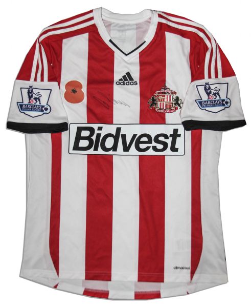 Ondrej Celustka Match Worn Sunderland Football Shirt Signed