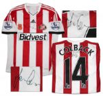 Jack Colback Match Worn Sunderland Football Shirt Signed
