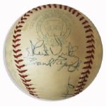 Chicago White Sox 1947 Team Signed Ball -- HOFers Ruffing, Appling, Lyons & Lopat, Haynes, Tresh, Papish, Kolloway, Lee, Caldwell & 11 More -- With JSA COA