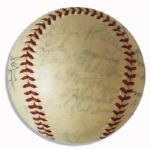 Chicago White Sox 1947 Team Signed Ball -- HOFers Ruffing, Appling, Lyons & Lopat, Haynes, Tresh, Papish, Kolloway, Lee, Caldwell & 11 More -- With JSA COA