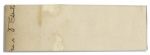 Suffragette Susan B. Anthony's Signature