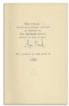 Ayn Rand Signed ''Atlas Shrugged'' -- Her Magnum Opus -- Number 1125 in a Special 10th Anniversary Edition Limited to 2,000