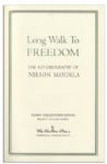 Nelson Mandela Signed Copy of His Autobiography ''Long Walk to Freedom'' -- Beautiful, Fine Edition