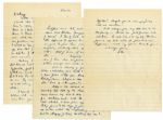 Eisenhower WWII Autograph Letter Signed -- ...Its difficult to explain how...isolated one gets to feel...I...find myself...looking forward to the days of peace...