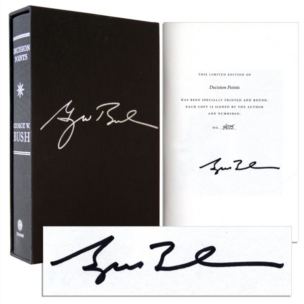 George W. Bush Signed Limited Edition of His Memoir ''Decision Points''