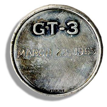 Space Flown Gemini 3 Medallion -- From the Estate of Gus Grissom