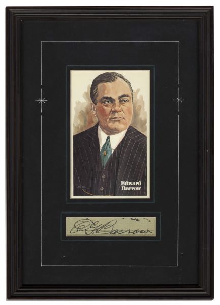 Ed Barrow's Personally Owned Briefcase Bearing His Name & ''New York Yankees''
