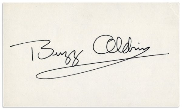 Buzz Aldrin's Signature -- Fine
