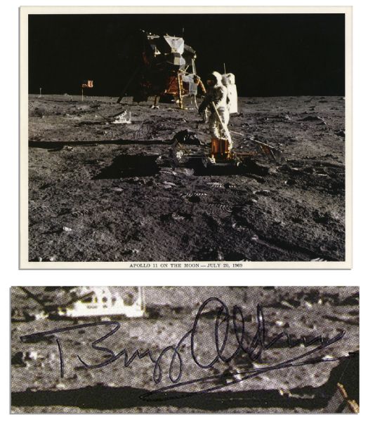 Buzz Aldrin Signed 10'' x 8'' Photo