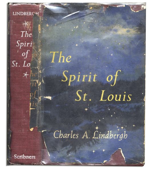 Charles Lindbergh Signed Presentation Limited Edition of ''The Spirit of St. Louis'' With Partial Dustjacket