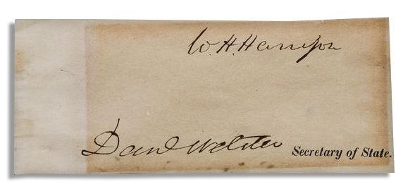 Exceedingly Rare William Henry Harrison Signature as President -- Harrison Served Just One Month in Executive Office Before His Death From Pneumonia