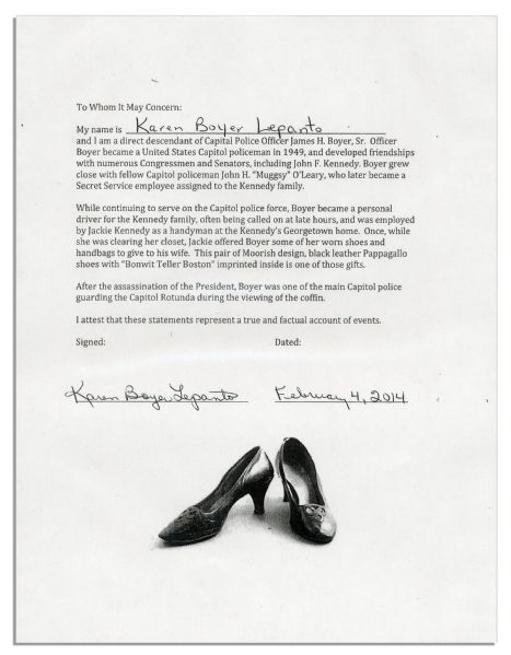Jackie Kennedy Personally Owned & Worn Shoes -- The Style She Popularized
