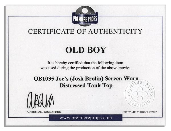 Josh Brolin Screen-Worn Wardrobe From ''Oldboy''