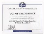 Christian Bale Screen-Worn Hero T-Shirt & Shorts From ''Out of the Furnace''
