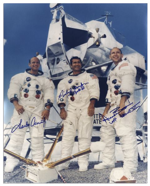 Apollo 12 Crew-Signed Photo -- 16'' x 20''