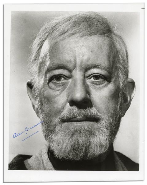 Sir Alec Guinness 8'' x 10'' Photo Signed -- Academy Award-Winning Actor of ''Star Wars'' Obi-Wan Kenobi Fame -- Fine