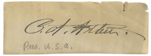 Chester A. Arthur Signature