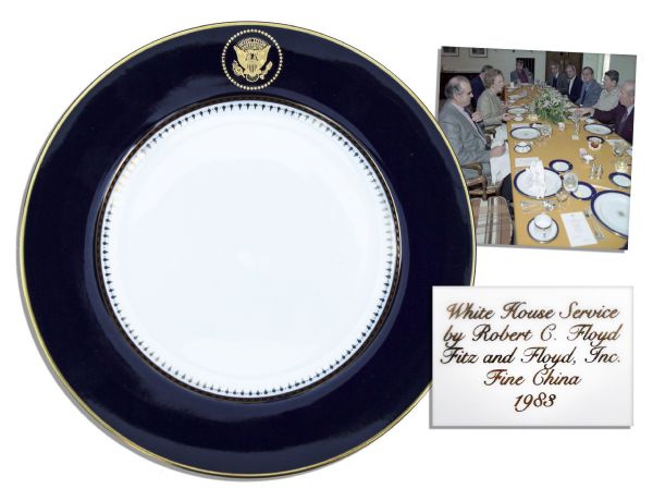 Ronald Reagan Presidential China Plate