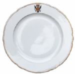 Russian Imperial China Plate -- With the Double-Headed Eagle Coat of Arms